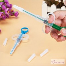 미래템 반려동물 알약주입기 강아지약먹이는주사기, 그린, 1개