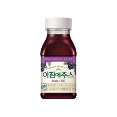 아침에주스 포도, 210ml, 6개