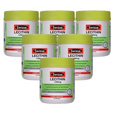 스위스 얼티부스트 레시틴 1200mg 150 캡슐 X 6개, 150정, 1세트