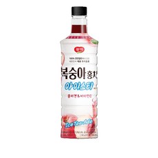 복숭아홍차 베이스, 3개, 970ml