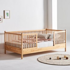 까사레브 빌리 데이베드 SS 가드형 [네추럴] 원목침대 슈퍼싱글 아이침대, 단품