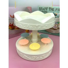 한행 케이크돌림판 파티 스탠드 멜로디 고급 스텐, 1개, 기본 색상