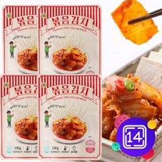 일미볶음김치 n라면 꼬마, 100g, 14개