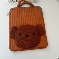 곰돌이 자수 노트북 태블릿 케이스 //3/4인치, 1개, B. 곰돌이