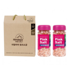 달래네 히말라야 핑크소금 선물세트 2개입 (고운소금), 200ml, 1세트