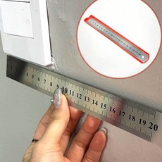 철자 스틸자 20cm 인치자 20센치자 20cm자, 단일, 1개