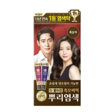 리엔 흑모비책 뿌리염색 크림 100g, Black Brown (흑갈색), 6개