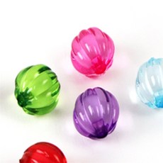 비즈 원형 아크릴비즈, 호박