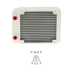120mm 알루미늄 수냉 라디에이터 18튜브 - G1/4 표준 포트 - 157x120x32mm - 워터쿨링 열교환기, 1개