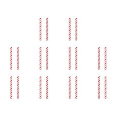크리스마스 페퍼민트 손잡이 커버 장식용 캐비닛 서랍 문, 5. 20Pcs 19cm