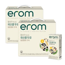 이롬 황성주 박사의 국산콩 두유 검은콩과 17곡 190ml/20팩, 3.8L, 2개