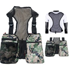 [짐승용량] 칠이오 포켓 낚시 작업 배달 조끼