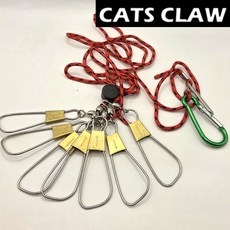 추랑피싱 스위블꿰미 루어꿰미 와이어꿰미 쏘가리 꺽지, 1세트, 7개입