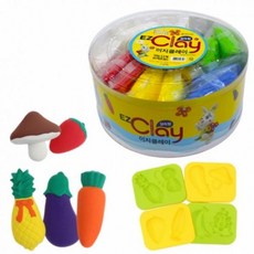 글로벌이지 이지클레이 실속형2 50gx12색+몰드 만들기 교구 재료 (Araium), 글로벌이지 이지클레이 실속형2 50gx12색+몰드 만들