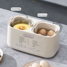 廠家下殺 鴛鴦雙膽煮蛋器蒸蛋器自動斷電煮蛋神器家用早餐機110V-220V電壓可選, 白色220V國標不帶碗,臺