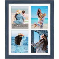 DUENPY 31.9x33.1cm12.2x13.1인치 폴라로이드 콜라주 프레임 폴라로이드 5.1x7.6cm2x3인치 미니 즉석 프린트 사진 12개의 구멍이 있는 미니 액자, 12x16（5x7 opening）, 네이비 블루
