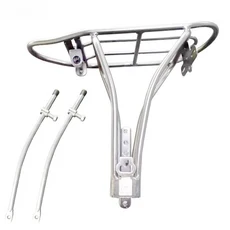 다혼 16-20인치 범용 랙 고강도 내마모성 하중 지지 사이클링 자전거 러기지 캐리어 액세서리, 04 Silver disc brake