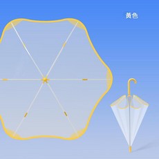 兒童自動透明傘 黃色螃蟹
