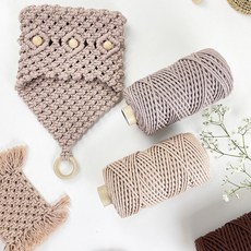 48합 컬러 면로프 콘사 마크라메실 마크라메 재료, 48합 컬러로프_인디핑크