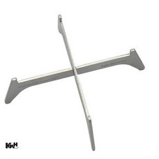 티지피 2단 철제 화분스탠드 화분받침대 선반, 블랙, 1개