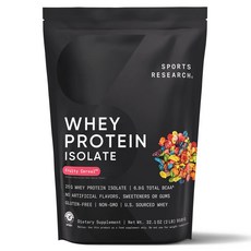 SPORTS RESEARCH 分離乳清蛋白 糖果麥片口味, 1個, 910g