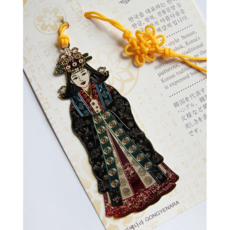 온화담 전통 책갈피 북클립 금장 문양 외국인 친구 선물 기념품, 1개, 중전즉위