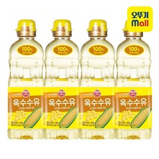 [본사직영] 오뚜기 옥수수유 0.9L 4개, 900ml