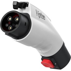 VIPTO Tesla에서 J1772 어댑터 60A 250V AC - Tesla 벽목적바일 충전기용 NACS EV 충전 커넥터 빠르고 안전한 충전화이트, Standard