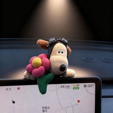 소르베어 테슬라모니터인형 메인보드 호환 차량용, 1개, 레드작은꽃파일럿강아지무자국접착제포함