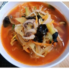 30년전통 수제 직화 불맛 얼큰 해물 맛있는 안매운 매운 짬뽕 밀키트, 면빼고, 얼큰짬뽕550g 2팩, 550g, 1세트