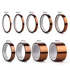 金手指 聚酰亞胺膠帶, 1個, 茶色半透明PET耐200度高溫,寬5毫米*10卷