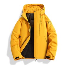 石墨烯保暖衝鋒衣棉衣 - 男女款加厚防風防水連帽休閒夾克情侶棉服