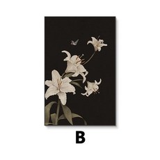 현대적인 심플 라이트 침실 캔버스 그림 북유럽 예술 배경 벽 해바라기 꽃 장식, C. B