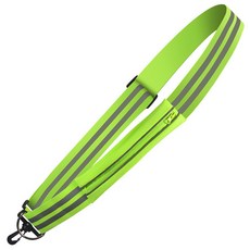 反光背帶 運動背帶 含扣件 反光背心 - 高能見度安全反光條, 綠色, 1個