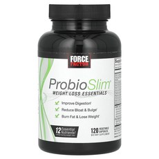 Force Factor ProbioSlim 체중 감량 에센셜스 베지 캡슐 120정, ForceFactorProbioSlim체중감량에센셜스베, 1개