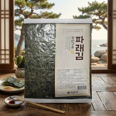 푸디헤븐 두번 구워 더욱 바삭한 무조리 구운 파래김 40장, 1개, 65g