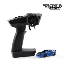 터보 레이싱 1 76 C61 C62 C63 C64 드리프트 RC 자동차 자이로 완전 비례 원격 제어 RTR 선물용 트랙 키트 포함, C64- Blue No pad