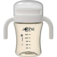 JOONIE 360度PPSU寶寶學習杯, 白色, 210ml, 1個