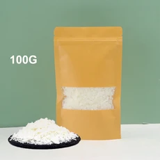 100g 천연 양초 왁스 무연 간장 왁스 도매 양초 만들기 용품 밀랍 DIY 아로마 테라피 양초 Wicks Raw Home, 04 100g-Soy Wax
