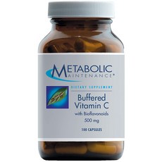 METABOLICMAINTENANCE 緩衝維生素 C 500 毫克膠囊, 100顆, 1罐