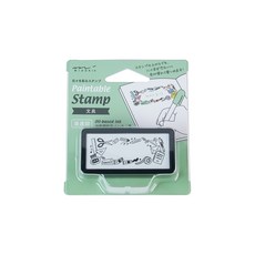 【CHL】日本 MIDORI Paintable Stamp 手帳裝飾 浸透印章S 連續章 自帶印油 手繪塗鴉 插畫布置, 1個, 文具