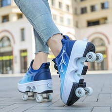 롤러슈즈 힐리스 바퀴달린신발 운동화, 1개, 1209 다크블루-문 4륜