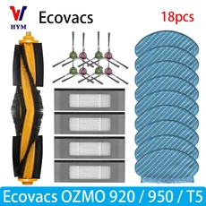 Ecovacs Debot OZMO T5 920 액세서리 메인 사이드 브러시 물 탱크 캐스터 휠 필터 진공 청소기 예비 부품, 05 22PCS