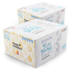 퓨어썬데이 빨아쓰는 컬러 행주, 30개, 2팩