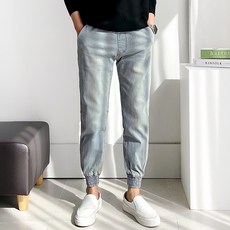 Men's Ever丹寧彈性男款鬆緊束口牛仔褲