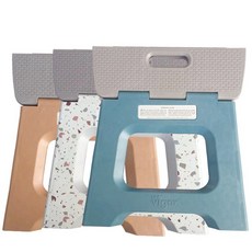 접이식 스툴 간이 세차 이동식 주방 욕실 스텝 휴대용 의자 블랙 스플래쉬 23cm, 17.녹색 무당벌레 32CM