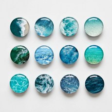 감성 바다 오션 힐링 냉장고 자석 현관문 인테리어 마그넷 12종 세트 E341