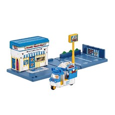 유아 스토리텔링 우리동네 만들기용 디즈니 팝콘가게 직업체험 역할극 생일선물 놀이, 1개, 혼합색상