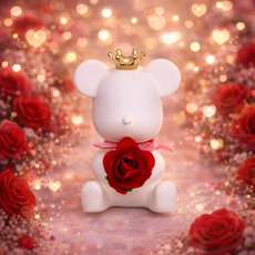 꽃 베어브릭석고방향제 호두마루샵 돌웨딩스승의날답례품 단체커플오픈개업기념선퇴사물 차량용 석고방향제/오퓨저, 1_3 일반 블랙체리