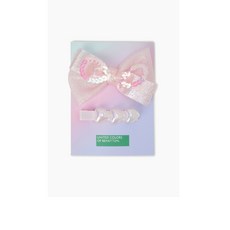 [AK플라자] [베네통 키즈] QCET12611(CO)글로우 하트 헤어핀